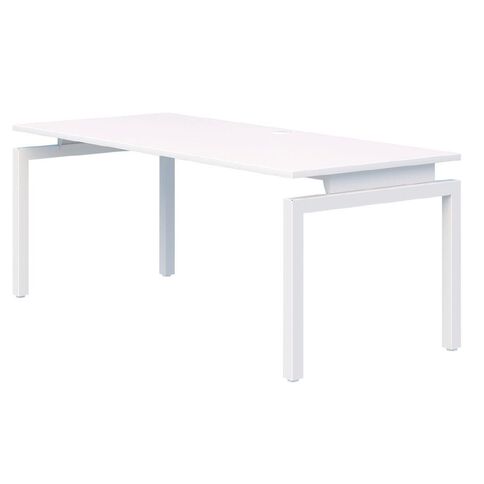 Accent Quick Ship Box Fixed Height Desk White/Snow 1200 x 700