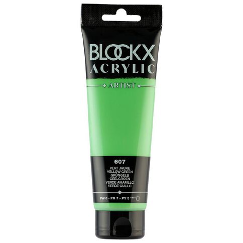 BLOCKX Acrylic Tube 120ml Yellow Green Green