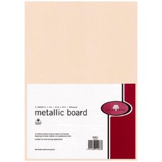 Direct Paper Metallic Board 285gsm 5 Pack Coral A4