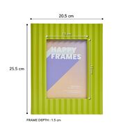 Happy Frames Large Vertical Ribbed 13x18 Lime