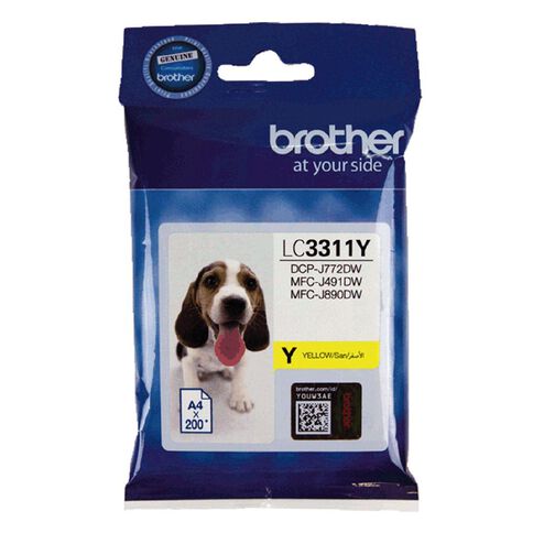 Brother Ink LC3311Y Yellow (200 Pages)