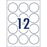 Avery Round Glossy 120 Labels White