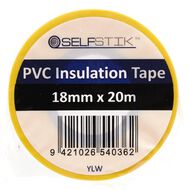 Pomona Insulation Tape PVC Electrical 18mm x 20m Yellow