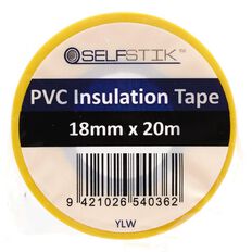 Pomona Insulation Tape PVC Electrical 18mm x 20m Yellow