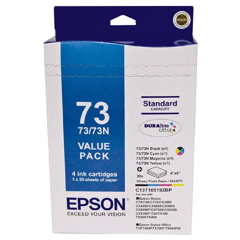 Epson Ink 73N Photo Value 4 Pack