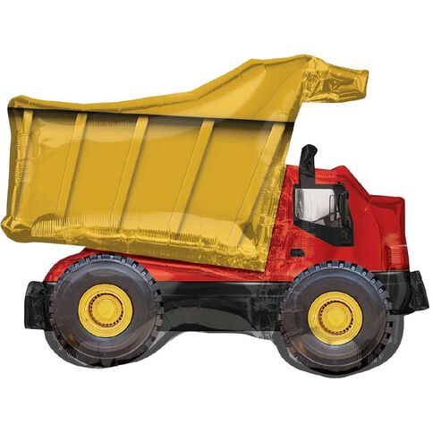 Anagram Dump Truck Foil Balloon Supershape 25in