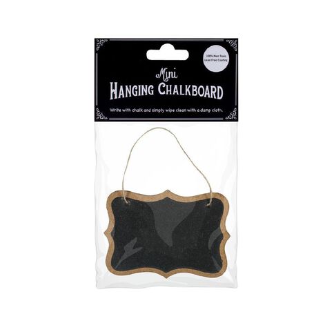 Hanging Mini Chalkboard Sign Braces W 3.25 X H 2.5in