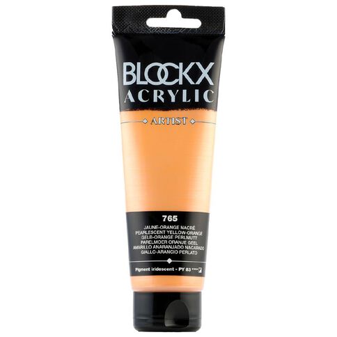 BLOCKX Acrylic Tube Pearly Yellow-Orange 120ml