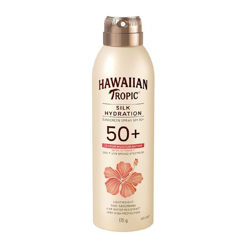Hawaiian Tropic Silk Hydration Sunscreen Spray SPF50+ 175g