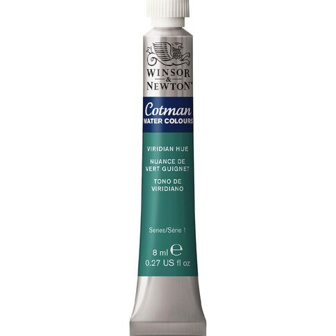 Winsor & Newton Cotman Watercolour Paint 8ml Viridian Green Hue