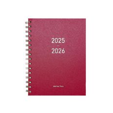 WS Mid Year Diary Spiral Week To View Red