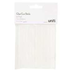 Uniti Glue Gun Sticks 72mm x 100mm Clear 12 Pack