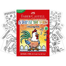 Faber-Castell A Day at the Farm Colouring Book 60 Pages