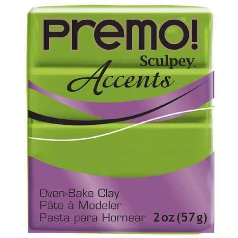 Sculpey Premo Accent Clay 57g Bright Pearl Green