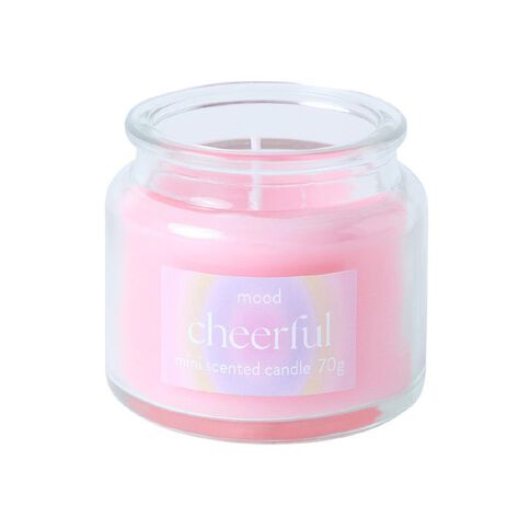 Living & Co Mood Mini Scented Candle Cheerful Berry 70g