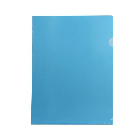 WS L-shaped Pockets 10 Pack Blue Mid A4