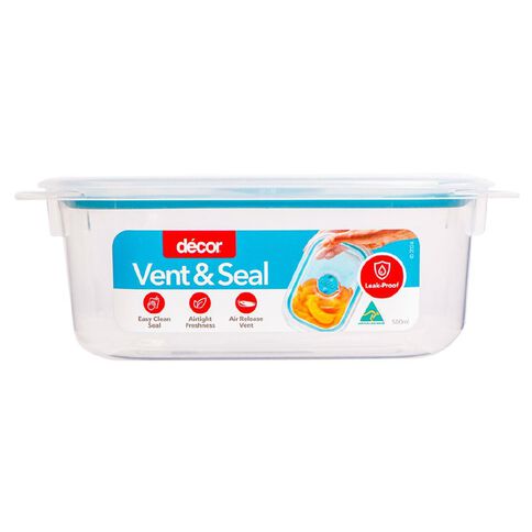 Decor Vent & Seal Plastic Oblong 500ml