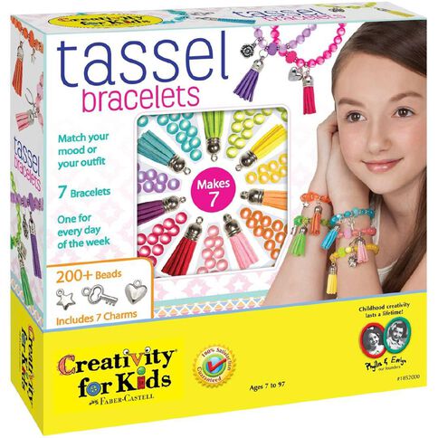 Faber-Castell Creativity For Kids Tassel Bracelets Kit