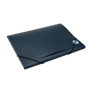 WS Document Wallet PP Elastic Closure Black A4