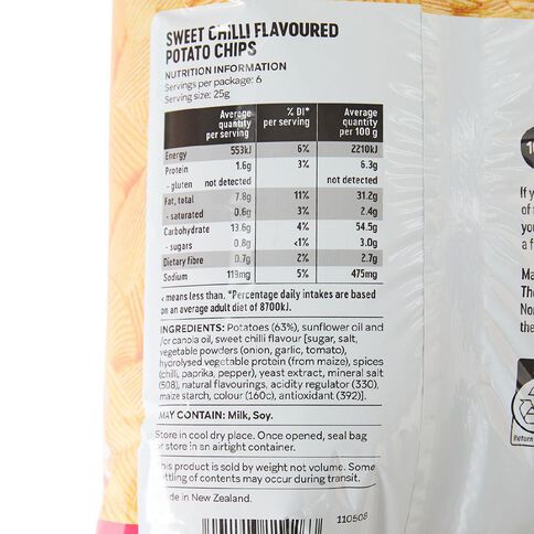 Market Kitchen Potato Chips Sweet Chilli 150g