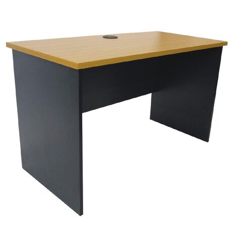 Zealand Delta Desk 1200w x 600d x 725h Beech/Charcoal