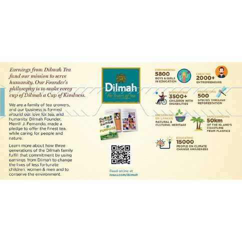 Dilmah Premium Tagless Tea Bags 100 Pack