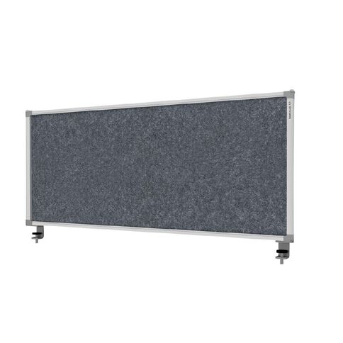 Boyd Visuals Desk Mounted Partition 1160W Grey Mid