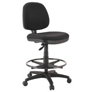 Buro Seating Image Black Architect Gas Lift Powdercoat Footring Black