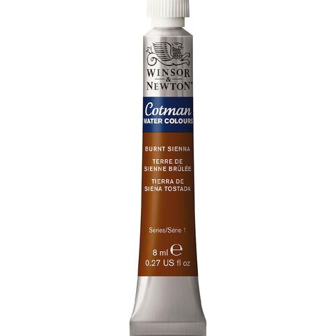 Winsor & Newton Cotman Watercolour Paint 8ml Burnt Sienna