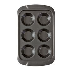 Living & Co Heavy Gauge Non-Stick Muffin Tray 6 Cup