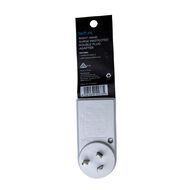 Tech.Inc Right Hand Surge Protected Double Plug Adapter