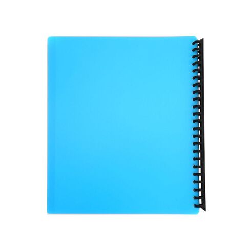 WS Clearbook Refillable 20 Leaf Blue