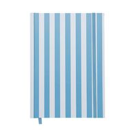 Uniti Clubhouse Notebook Casebound Striped Blue Light