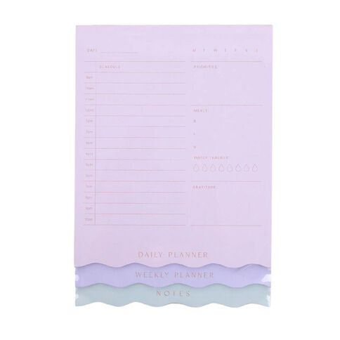 Uniti Adults Boho Waves Layered Notebook