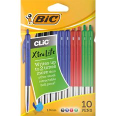 Bic Clic Ballpoint Pen Assorted Colours