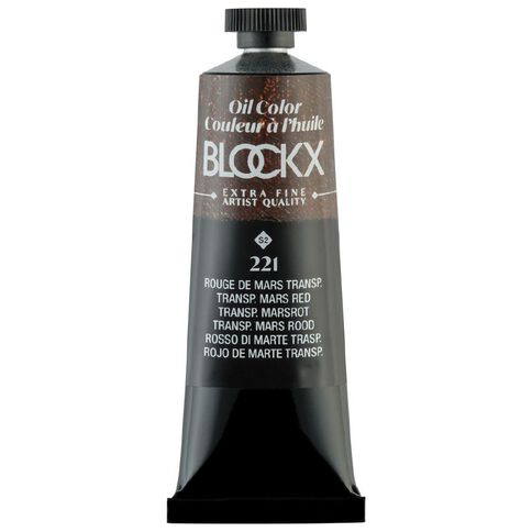 BLOCKX Oil Tube 35ml S2 221 Transparent Mars Red
