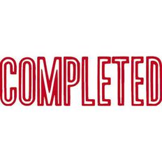 Xstamper Stamp Completed Red Mid