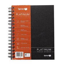 Spirax 401 Platinum A5 Notebook Black Black A5