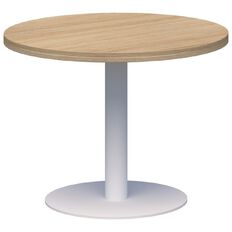 Classic Coffee Table White & Classic Oak 600 Diameter