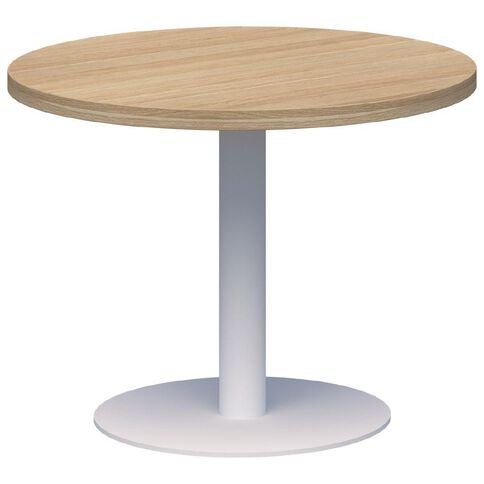 Classic Coffee Table White & Classic Oak 600 Diameter