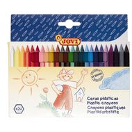 Jovi Plastic Crayons Assorted 24 Pack