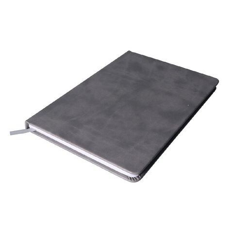 Uniti Stationery A5 Polyurethane Hard Cover Grey Notebook