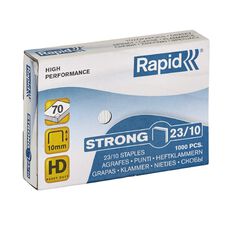 Rapid Staples 23/10 3/8 1000 Pack Silver