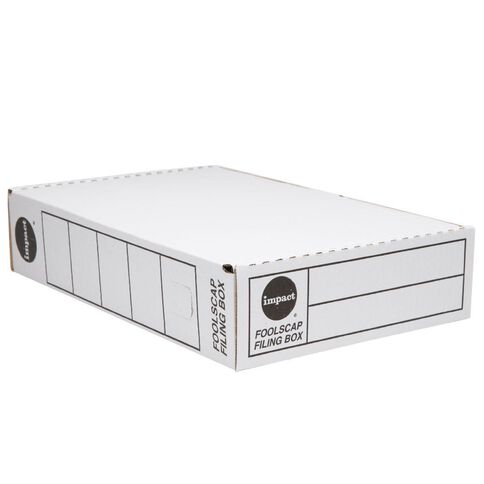Impact Storage Box Foolscap White Warehouse Stationery Nz