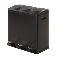 Living & Co 3 Pedal Bin Black 60L