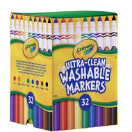Crayola 32 Pack Classic Ultra-Clean Washable Broadline Marker Deskpack