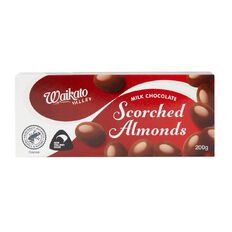 Waikato Valley Chocolates Milk Scorched Almonds Chocolate 200g