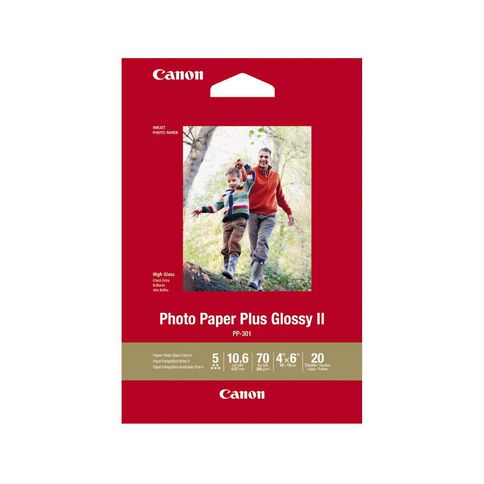 Canon Photo Paper Glossy Photo Ii 265gsm 4 x 6 20 Pack