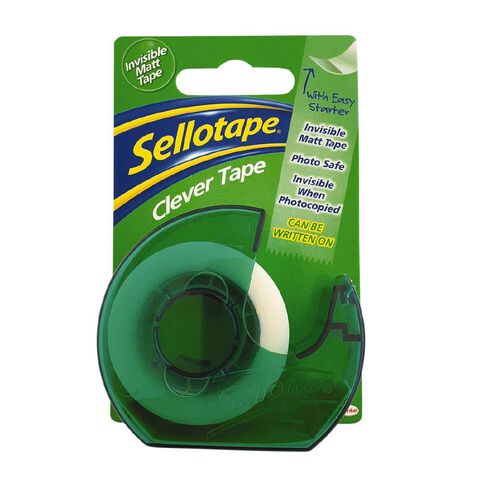 Sellotape Clever Tape 18mm x 25m On Dispenser
