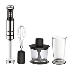 Living & Co Stick Mixer with Chopper Set Black/Silver